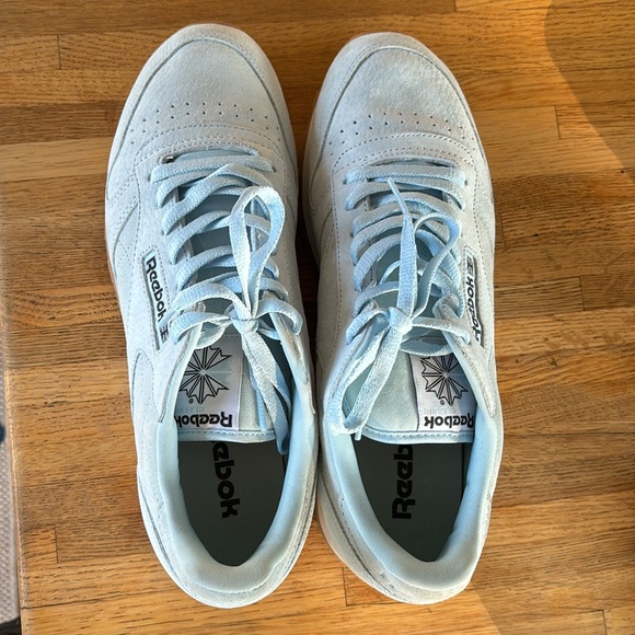 Reebok Men’s Leather (Suede) Classic Style Shoes Light Blue Sz 12- Never Worn - Picture 6 of 6